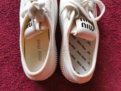 Miu Miu White Chunky Sneakers