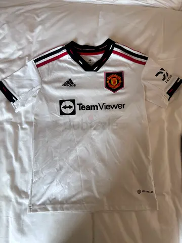 Manchester United 2022/23 Away Football Jersey - White, Size (11-12) - Adidas Sizing