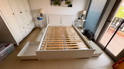 Queen bed IKEA Songesand