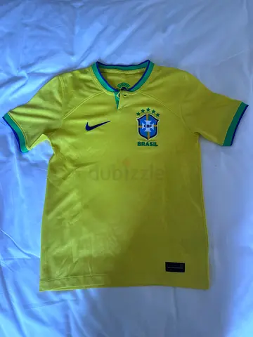 Nike Brasil World Cup National Team Home Football Jersey 2022 - Yellow, Size (S) - Nike Sizing