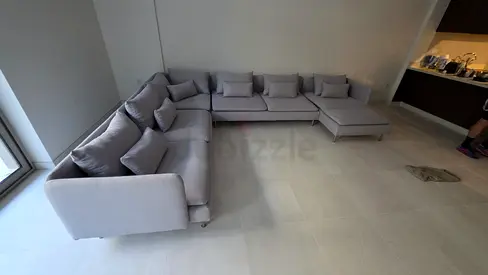 In Perfect condition IKEA Sodhremn U Shape Sofa Light gray Color