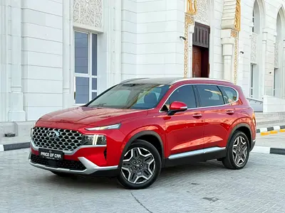 AED 1,237/monthly | GCC 2021 Hyundai Santa Fe Premium Plus | Luxury Family SUV | Original Paint!