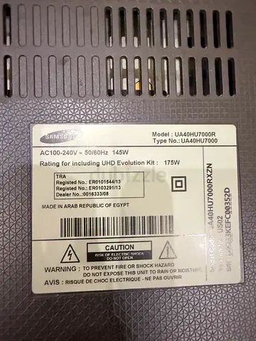 Samsung 40-inch LED TV (Model UA40HUT0) - Spare/Used