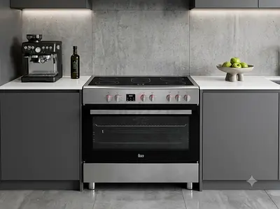 Teka 5-Burner Cooker – Vitro Ceramic Hob & Multifunction Electric Oven | Free Delivery + Warranty