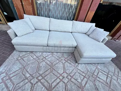 Crate&barrel lounge deep L shape sofa