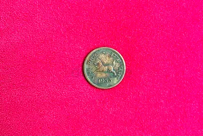 1953 Year Rare vintage Indian coin 1 Pice