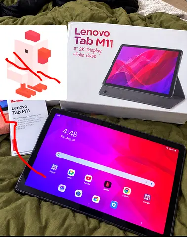 Lenovo Tab M11 11" 2K Tablet with Folio Case - Excellent