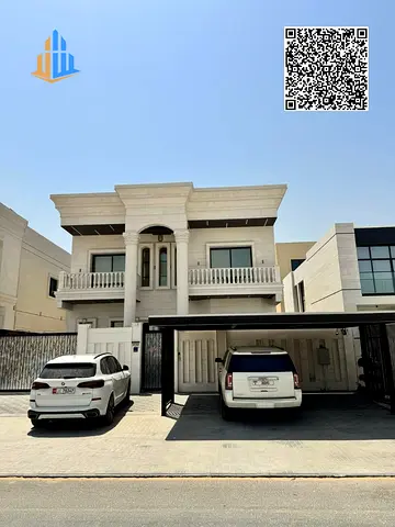 **Villa for Sale in Al Aliyah, Ajman | Freehold for All Nationalities | 5 Master Bedrooms + Maid's Room | Furnished | 4,600 sq. ft. | Courtyard and Pa