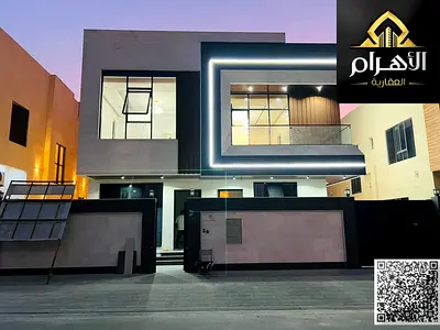 Two-story villa with a roof terrace in Al Yasmeen | Freehold ownership for all nationalities; located opposite Al Rahmaniya, Sharjah.
