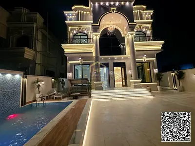 فيلا فاخرة للبيع مع مسبح خاص في عجمان – المويهات 2 (مساحات واسعة وموقع مميز) ✨  📍 الموقع المتميز:  عجمان – منطقة المويهات 2، تقع الفيلا في موقع استرا