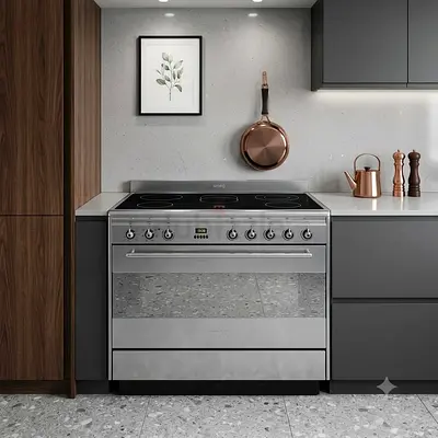 SMEG 90x60cm 5-Burner Electric Cooker – Very Good Condition | Premium Italian Appliance