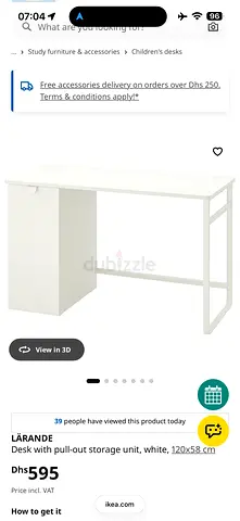 Ikea study desk
