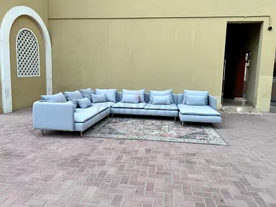 Like new Condition Ikeà Sodhremn U_ Shape Sofa light gray