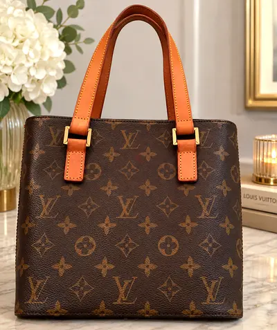 Louis Vuitton Monogram Top-Handle Tote Bag - Authentic Classic