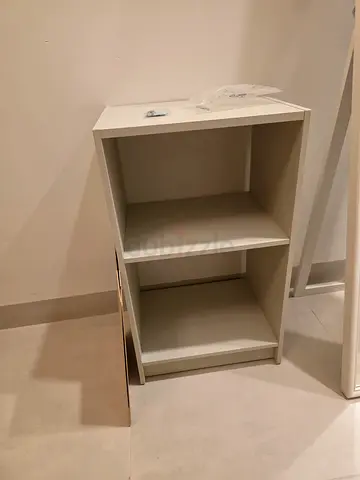 Gray bookcase
