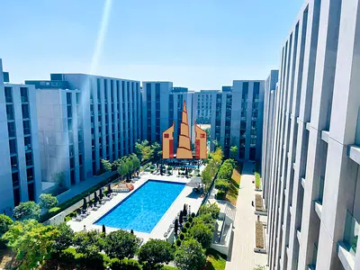 Hot Offer! Spacious 1BHK in Tiraz Aljada | Direct Pool View | Big Layout | Ready to Move | AED 60K