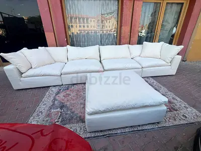 Marina home Luscious original feather filled Sofa Beige