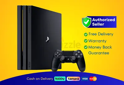 Sony PlayStation 4 - Pro - Black - 1TB with 2 Controller | Brand New | Warranty | FREE Delivery