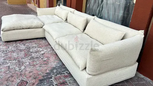 Marina home Feather filled Sofa Beige
