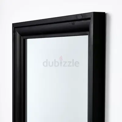 Brown-Black Framed Wall Mirror - Simple Modern Design