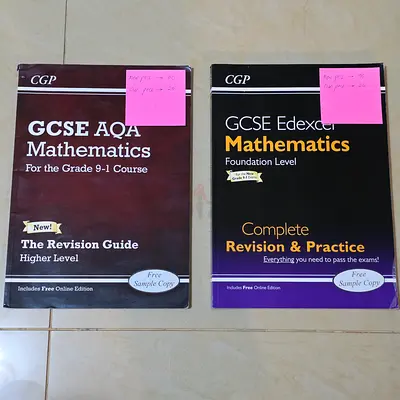 CGP GCSE Maths Revision Guides – AQA Higher & Edexcel Foundation (Bundle)