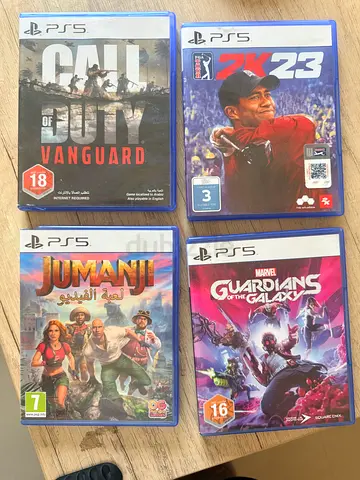 Bundle of 4 PS5 Games — NBA 2K23, Guardians of the Galaxy, Call of Duty Vanguard, Jumanji