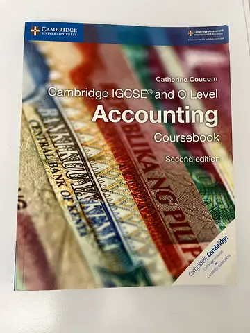 Cambridge IGCSE and O Level Accounting Coursebook Second Edition