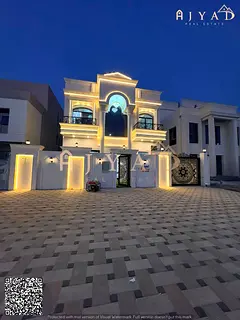 For sale: luxury classic villa in Al Helio 2 Ajman, directly before Azha roundabout on main road, G+