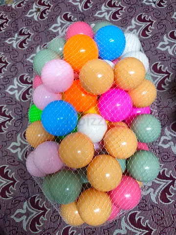 Colorful Ball Pit Balls in Mesh Bag