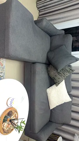 Sofa l shape + 3seat sofa and 1 single seat