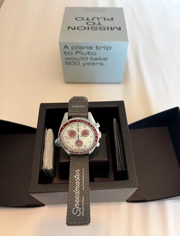 MoonSwatch - Swatch x Omega Speedmaster - Mission to Pluto Chronograph Watch (with box)