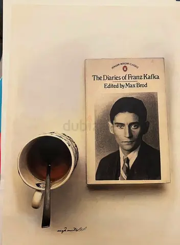 Art, handmade painting realism The Franz Kafka 29.7x42 cm