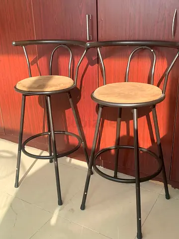 Pair of Modern Swivel Bar Stools