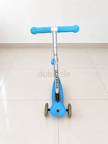 Blue Globber 3-Wheel Kick Scooter