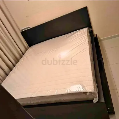 Ikea Malm bed with mattress queen size