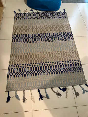 Rug - blue and gray