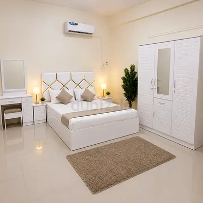 Elegant Bed set dressing with night stand for sale