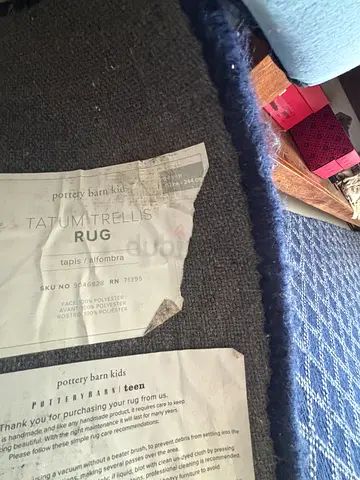 Pottery Barn Tatum Trellis Rug - Blue, used good condition. Size 152*224