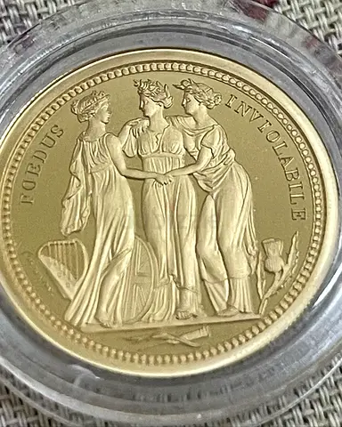 2020 Alderney - Three Graces Gold Sovereign Proof Set