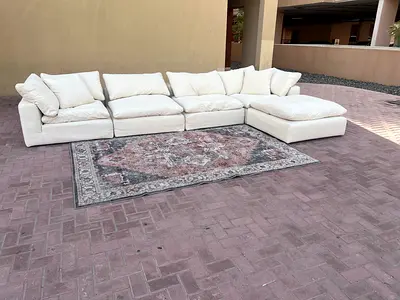 Marina home luscious original feather filled sofa Beige