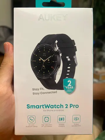 AUKEY SmartWatch 2 Pro - Brand New in Box (Black) - Compatible with iPhone & Android