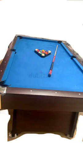 Full-size Pool Table with Cue and Balls - Good Condition