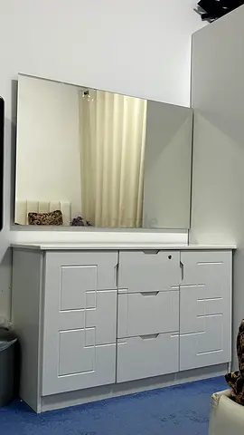 White Dressing Table with Mirror — AED 480