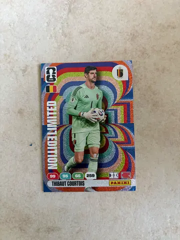 Limited Edition Thibaut Courtois Panini World Cup Trading Card