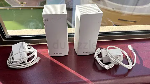 Pair of Linksys Velop Mesh Wi‑Fi Nodes (White) — Good Working Condition