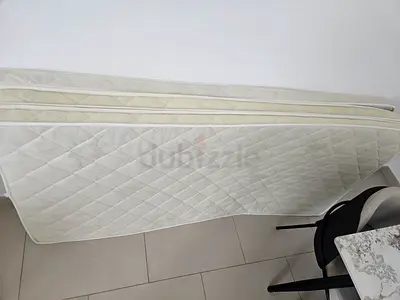 Single Mattress (used) - Good Condition, White Quilted