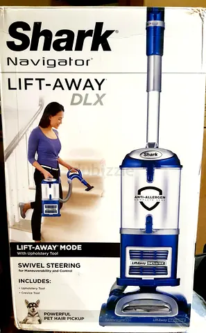 Shark Navigator Lift-Away DLX Upright Vacuum. New. Unused. Worth AED 1,600. Selling : AED 790.