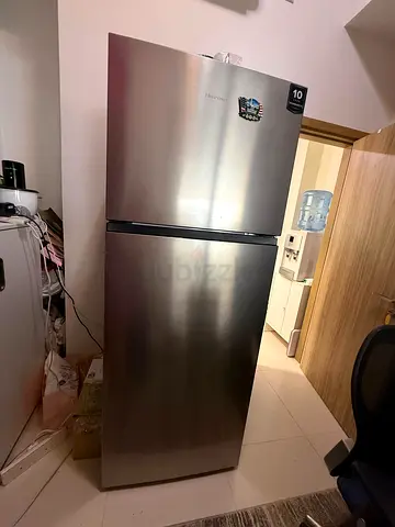 Hisense 2-Door Stainless Steel Refrigerator - Good Condition