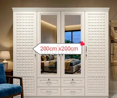 Brand New White Color Wardrobe