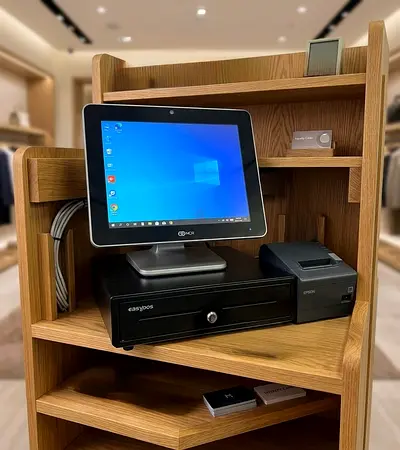 Retail POS Terminal with Cash Drawer and Receipt Printer - Ready to Use
